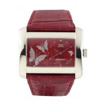 Q&Q Women Red Dial Watch