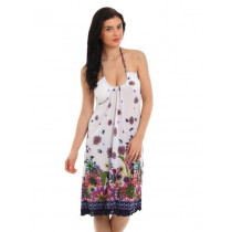 Red Rose White Printed Nightdress