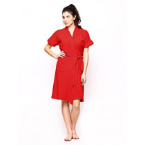 Red Rose Women Red Bathrobe