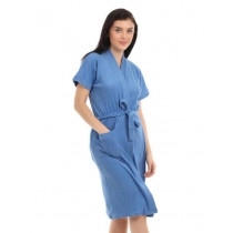Red Rose Women Blue Bath Robes