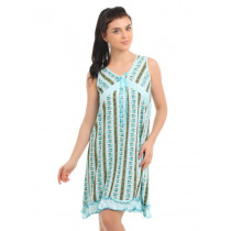 Red Rose Women Blue Nightdress
