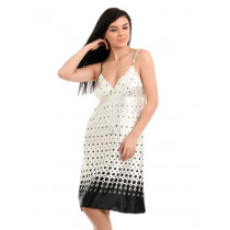 Red Rose Women Coffee Brown Nightdress