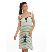 Red Rose Women Green Nightdress