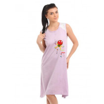 Red Rose Women Lavender Nightdress