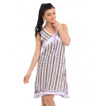 Red Rose Women Lavender Nightdress