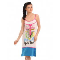 Red Rose Women Pink Nightdress