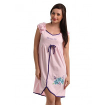 Red Rose Women Pink Nightdress