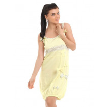 Red Rose Women Yellow Nightdress