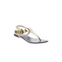 Rocia Women Beige & Gold Sandals