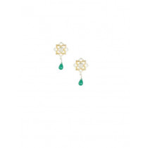 Rreverie Silver & Green Earrings
