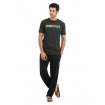 SDL by Sweet Dreams Men Black Pyjama Set