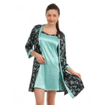 SDL by Sweet Dreams Women Light Blue Nightdress