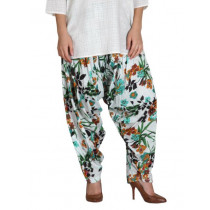 Shree Women White Printed Patiala