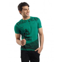 Spykar Men Green Printed T-shirt