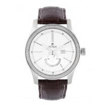 Titan Men White Dial Watch