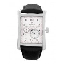 Titan Men White Dial Watch