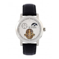 Titan Men White Dial Automatic Watch NB9365SL01