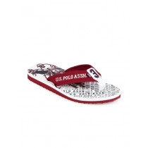 U.S. Polo Assn. Men Red Flip Flops