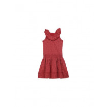 United Colors of Benetton Girls Red Printed Dress