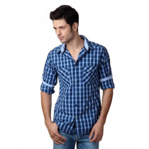 United Colors of Benetton Men Blue Shirt