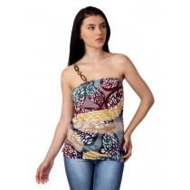 United Colors of Benetton Women Multicoloured Printed Tube Top
