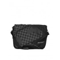 Wildcraft Unisex Black & Grey Checked Bishop Sling Bag