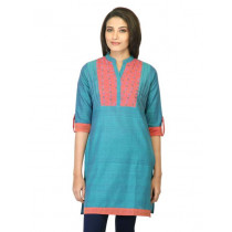 Mother Earth Women Blue Kurta