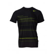 Nike Men As Showdown F Black T-Shirts