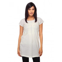 Sepia Women Cream Dress