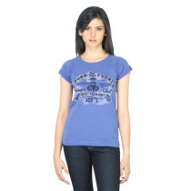 Wrangler Women Printed Blue T-shirt