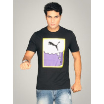 Puma Men's Pop Logo Black T-shirt