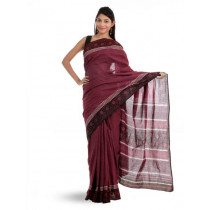 Fabindia Maroon Printed Saree
