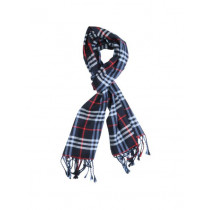 Turtle Check Men Navy Blue Scarf