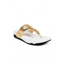 Carlton London Women Glitterati Gold Slippers