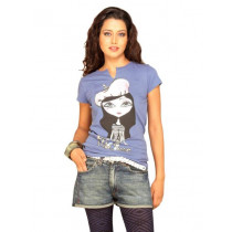 UCB Women's Photographic Print Navy T-shirt