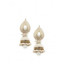 Royal Diadem White Earrings