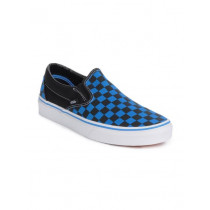 Vans Men Classic Slip-On Black & Blue Shoes