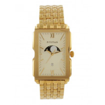 Titan Men Cream Dial Watch