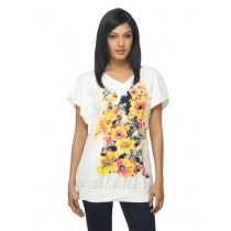 Sepia Women Printed White Top