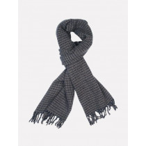 Reid & Taylor Men Check Navy Blue Muffler