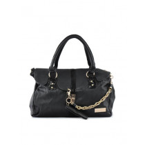 Lino Perros Women Golden Chain Black Handbag