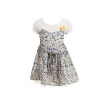 Doodle Girls Blue Printed Dress