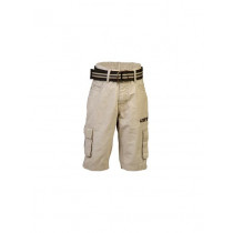 Gini and Jony Kids Boys Solid Beige Shorts