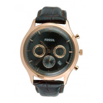 Fossil Men Quartz Black Dial Chronograph Watch FS4639