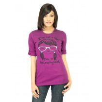 United Colors of Benetton Women Printed Purple Top