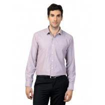 Mark Taylor Men Maroon Striped Shirt