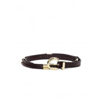 Lino Perros Women Double Strap Brown Belt