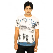 Wrangler Men Dirt Riders White T-Shirts