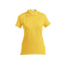 Nike Women Yellow Polo Neck T-shirt