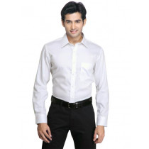 Mark Taylor Men Solid White Shirts